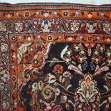 Tapis vintage fait main Tabriz du Moyen-Orient 135cm x 220cm (1950s)