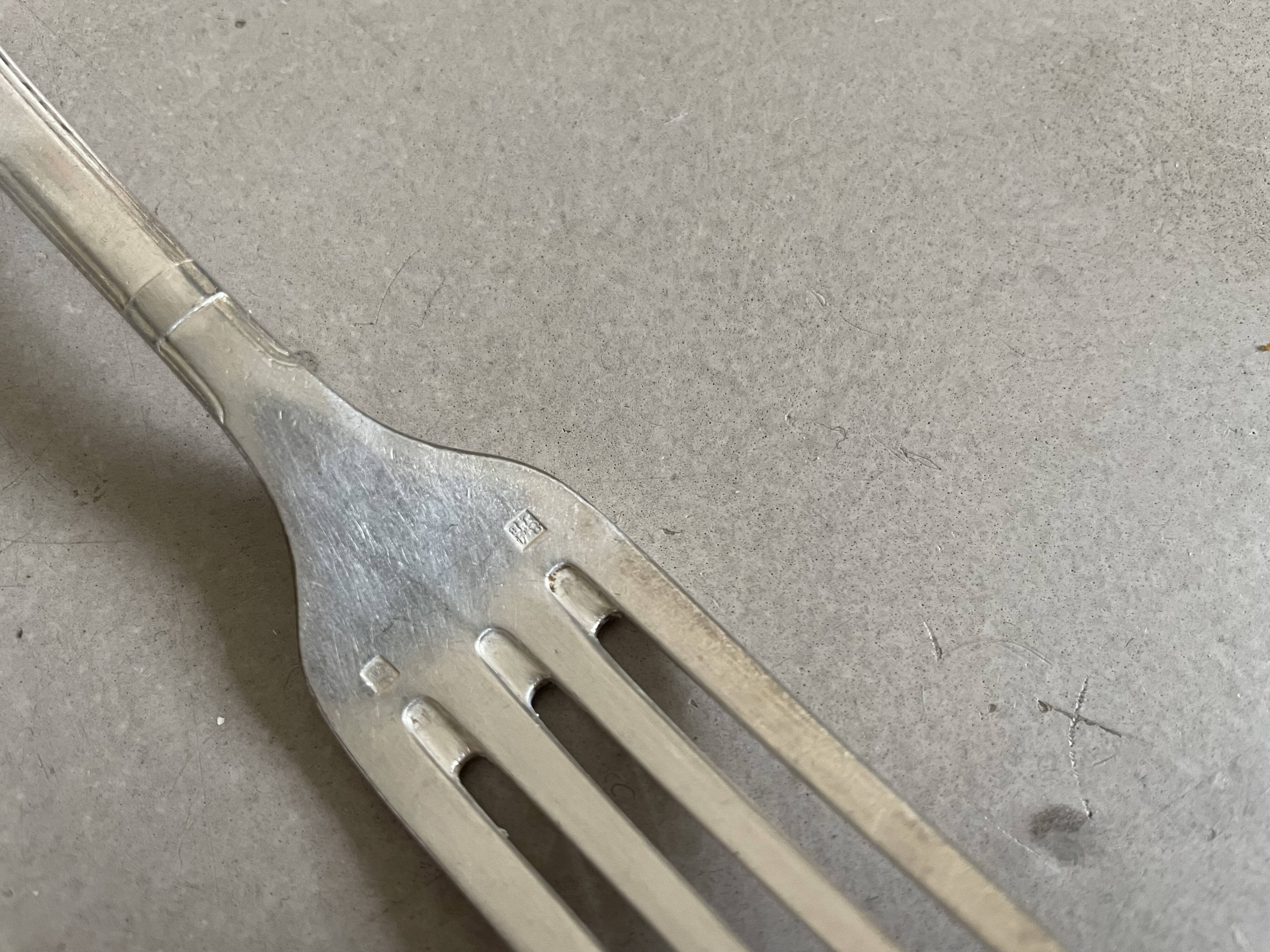 Set of cutlery, Art Deco silverware