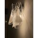 Set of Two "Rondini" Murano Glass Wall Sconces in Mazzega Style