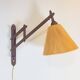 Scandinavian Teak and Hemp Scissors Wall Lamp by Ib Fabiansen for Fog & Mørup, 1950s