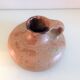 Flat vase in brown 60s-70s