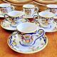 6 old Devres Fourmaintraux Rouen coffee cups Dinan model 19th century