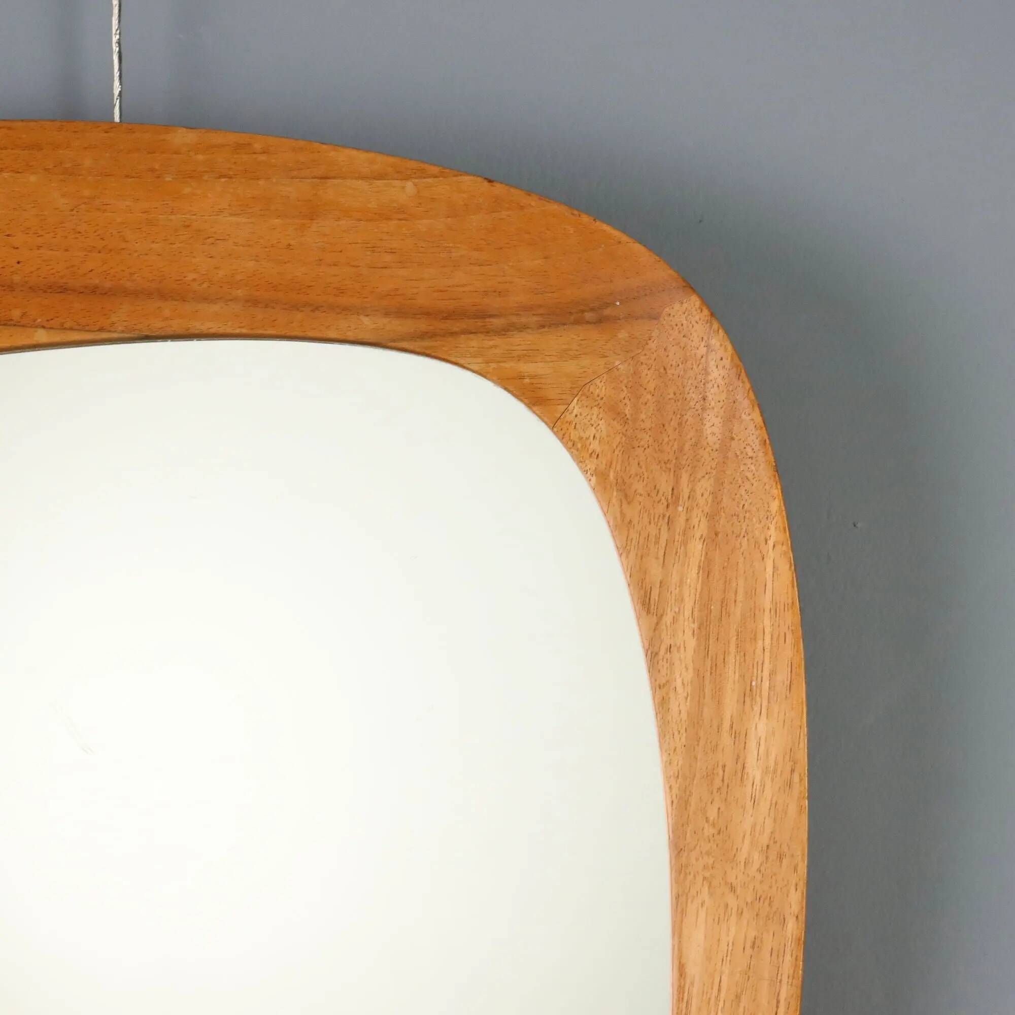 Vintage mirror Vittsjömöbel design Östen Kristiansson Sweden 1960s