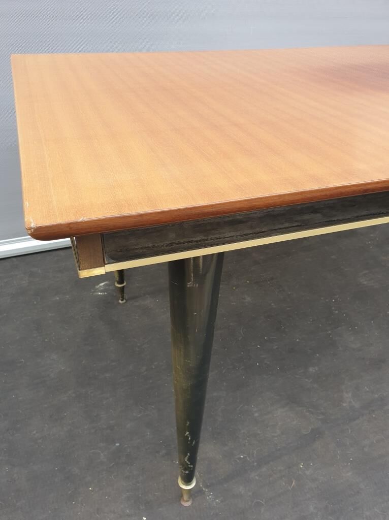 Black teak table 1960s