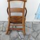 Fauteuil ancien en bois et paille