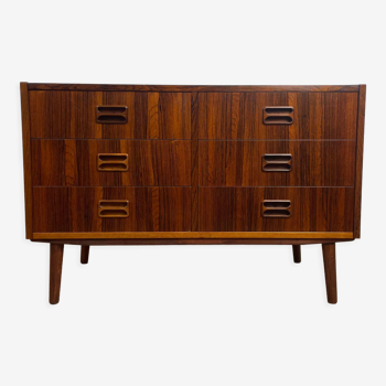 Scandinavian rosewood bass chest of drawers, 60s