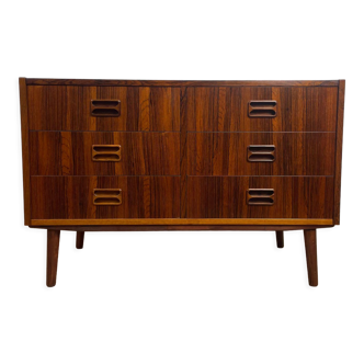 Scandinavian rosewood bass chest of drawers, 60s
