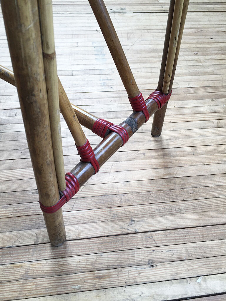 Rattan and rilsan planter