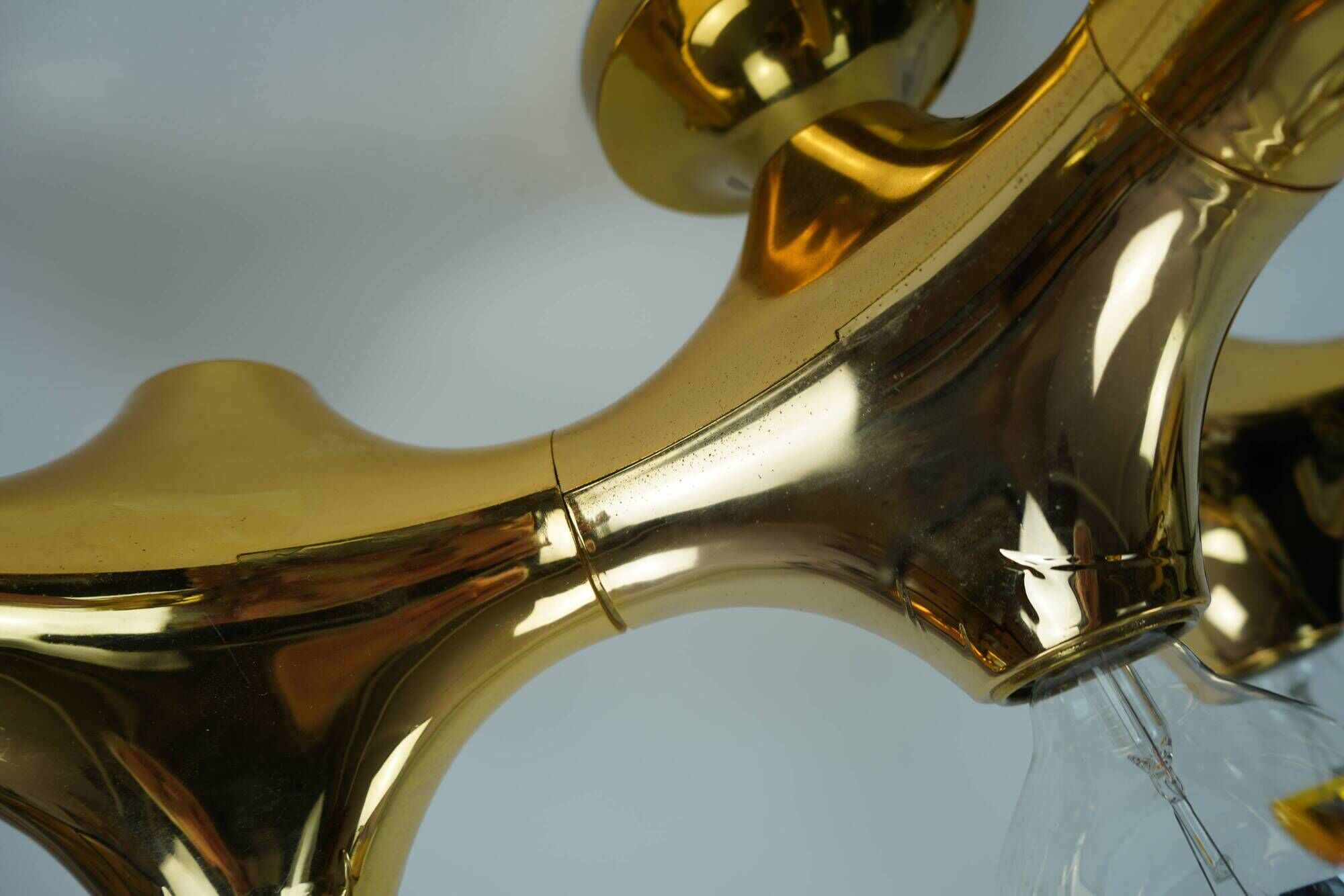 cosack gemini space age CEILING LIGHT - gold-colored - sputnik - 1970s