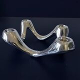 Quatra Chrome candlestick chandelier inspired by "Cobra"