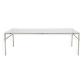 Coffee table in steel and glass by Preben Fabricius and Jørgen Kastholm