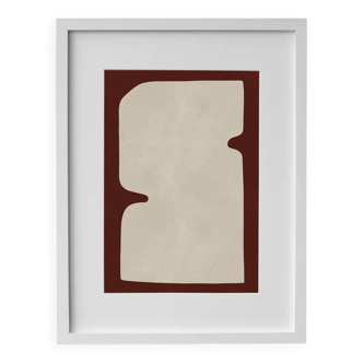 Framed contemporary painting