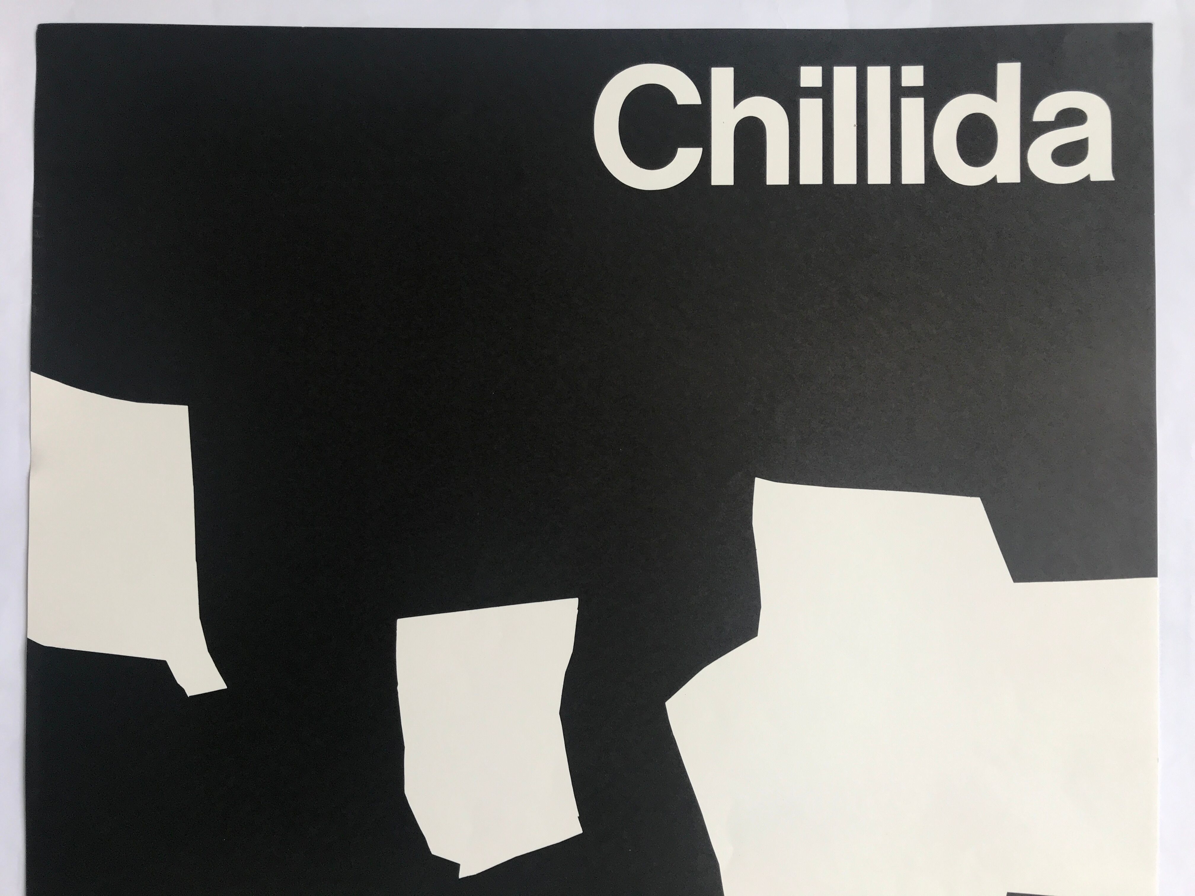 Poster in lithograph by Eduardo Chillida, Maeght Gallery, 1968
