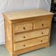Commode vintage Louis Philippe rénovée en bois brut