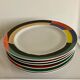6 Memphis Style Dinner Plates by Habitat Vintage