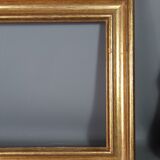 Gilded wooden frame with sheet 56x37 cm, foliage 46.6x27.6 cm beautiful occasion SB