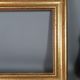 Gilded wooden frame with sheet 56x37 cm, foliage 46.6x27.6 cm beautiful occasion SB