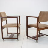 Paire de chaises ou fauteuils Tchécoslovaquie, années 1980