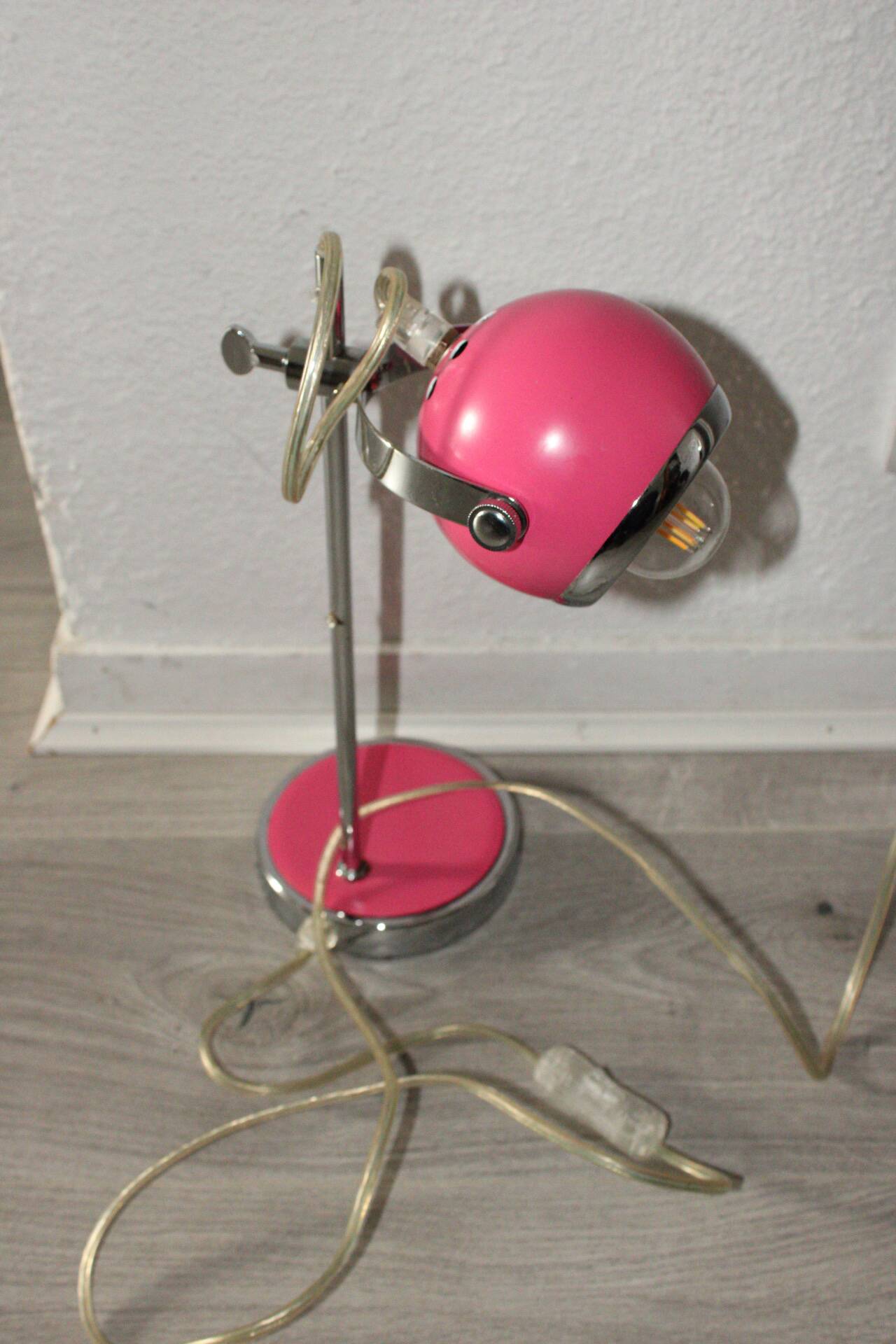 Lampe eyeball rose - Vintage