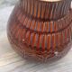 Superb vintage Digoin Sarreguemines pitcher in brown enamelled ceramic