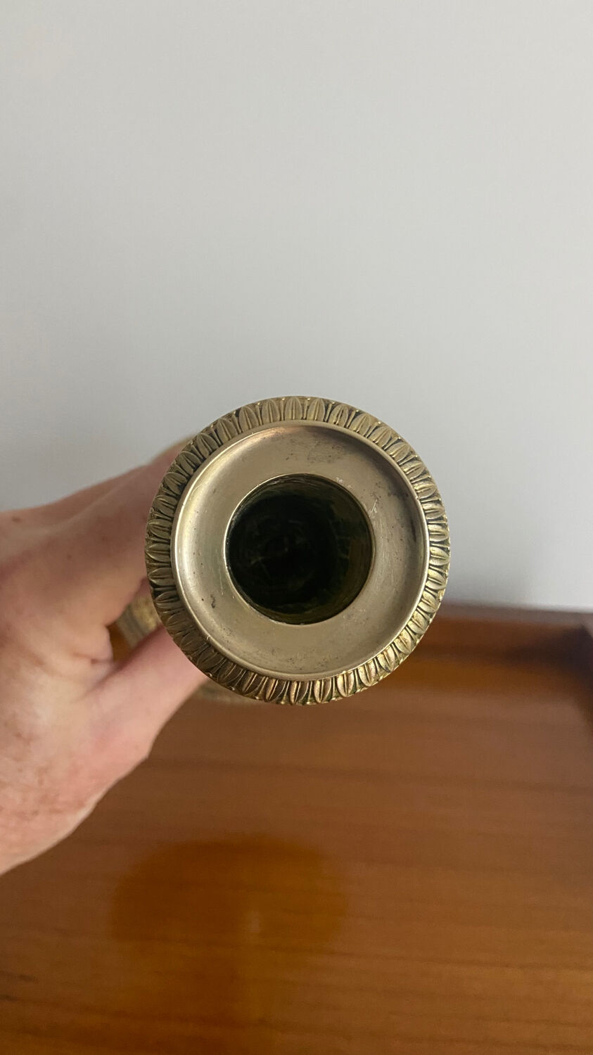 Bronze candle holder XIXth