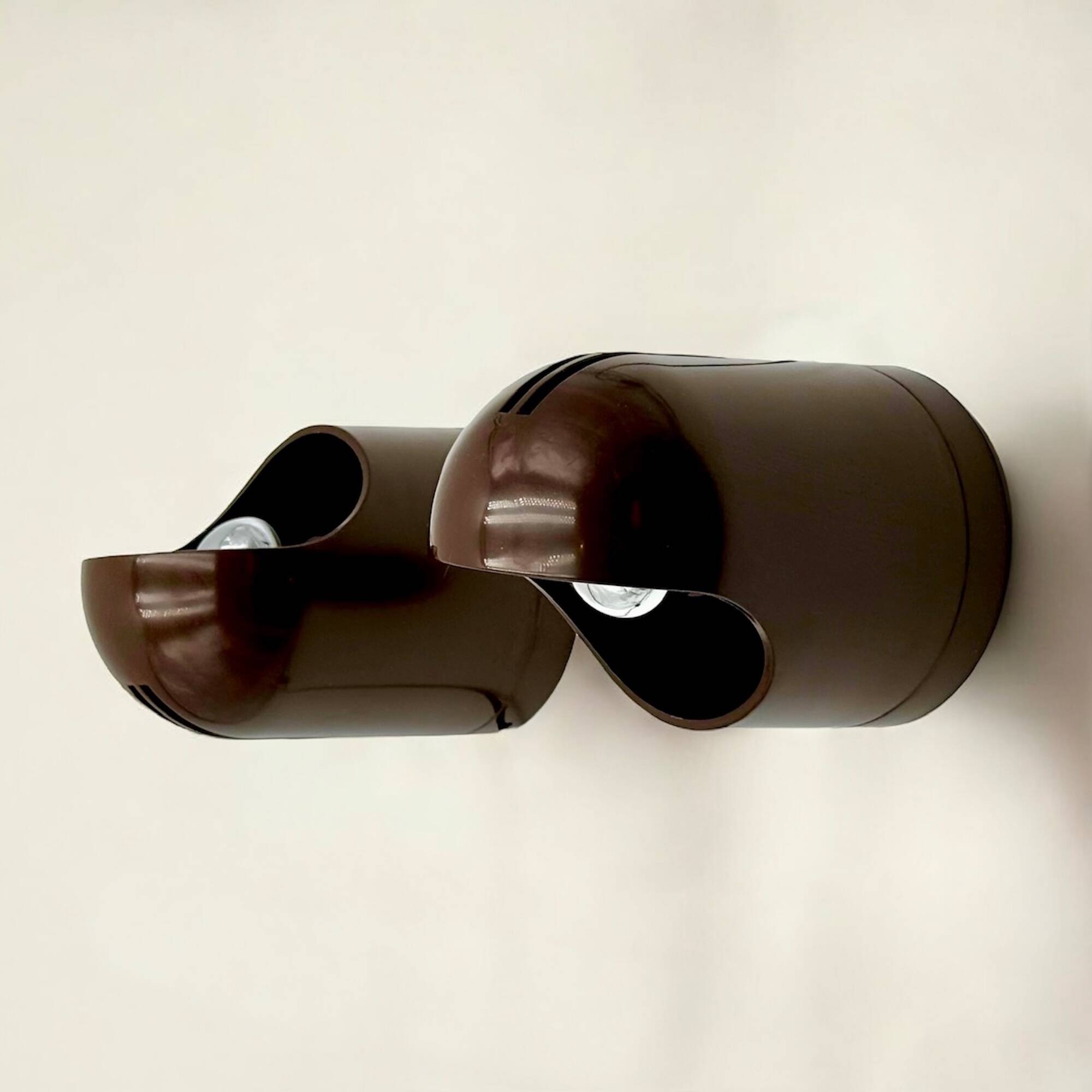 Pair of Space Age Lamps by Siberin Caronno, Italy 1970s