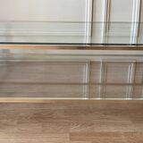 Large glass coffee table - Pierre Vandel