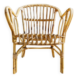 Rare fauteuil en rotin