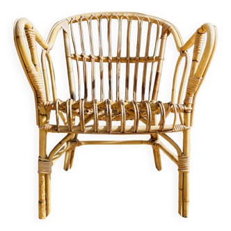 Rare rattan armchair