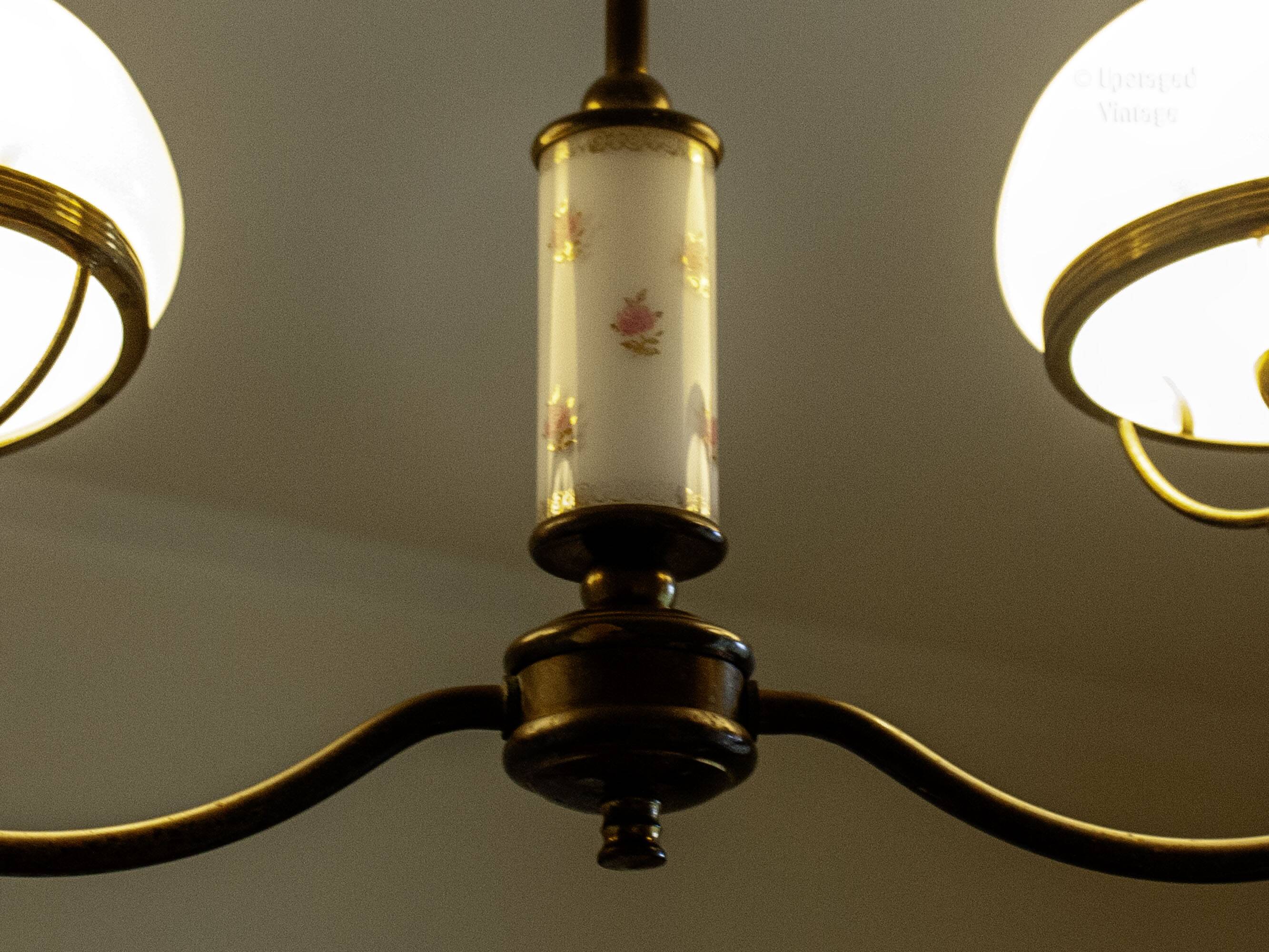 Vintage double ceiling light oil lamp style Lighting