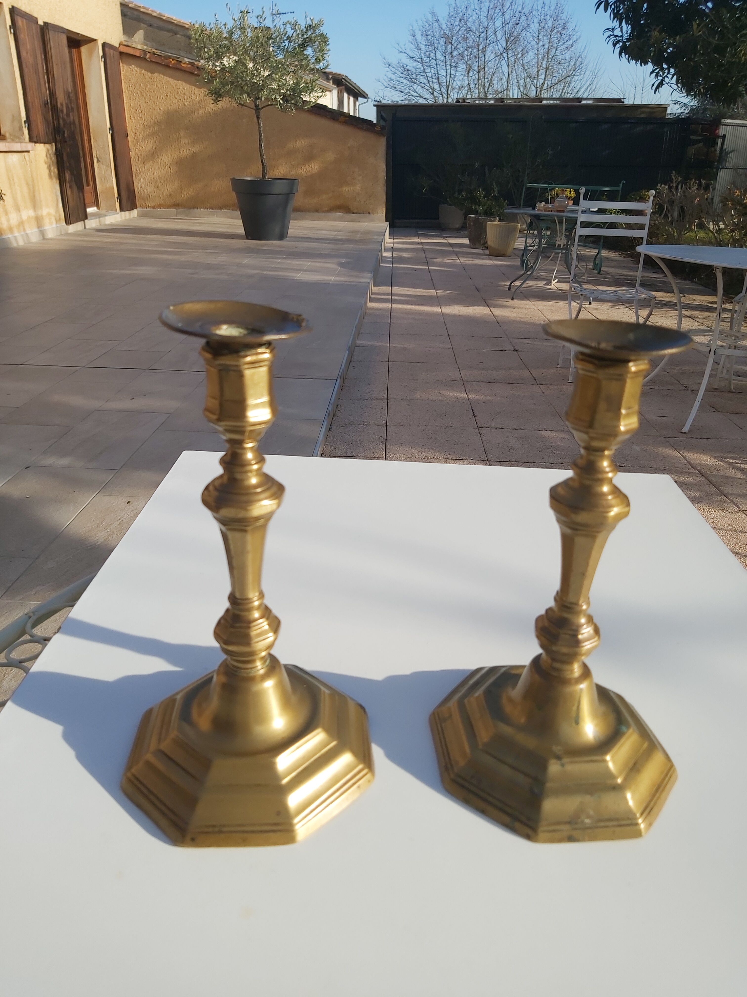 Pair of candle holders Louis XIV XIII th