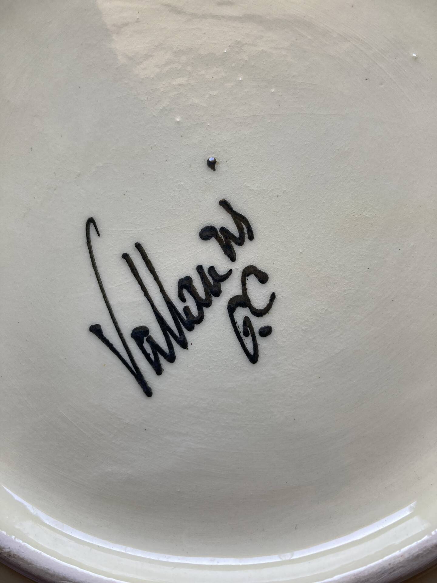 4 Square Plates Vallauris - Georges Chassin (GC) Vintage 1960-70