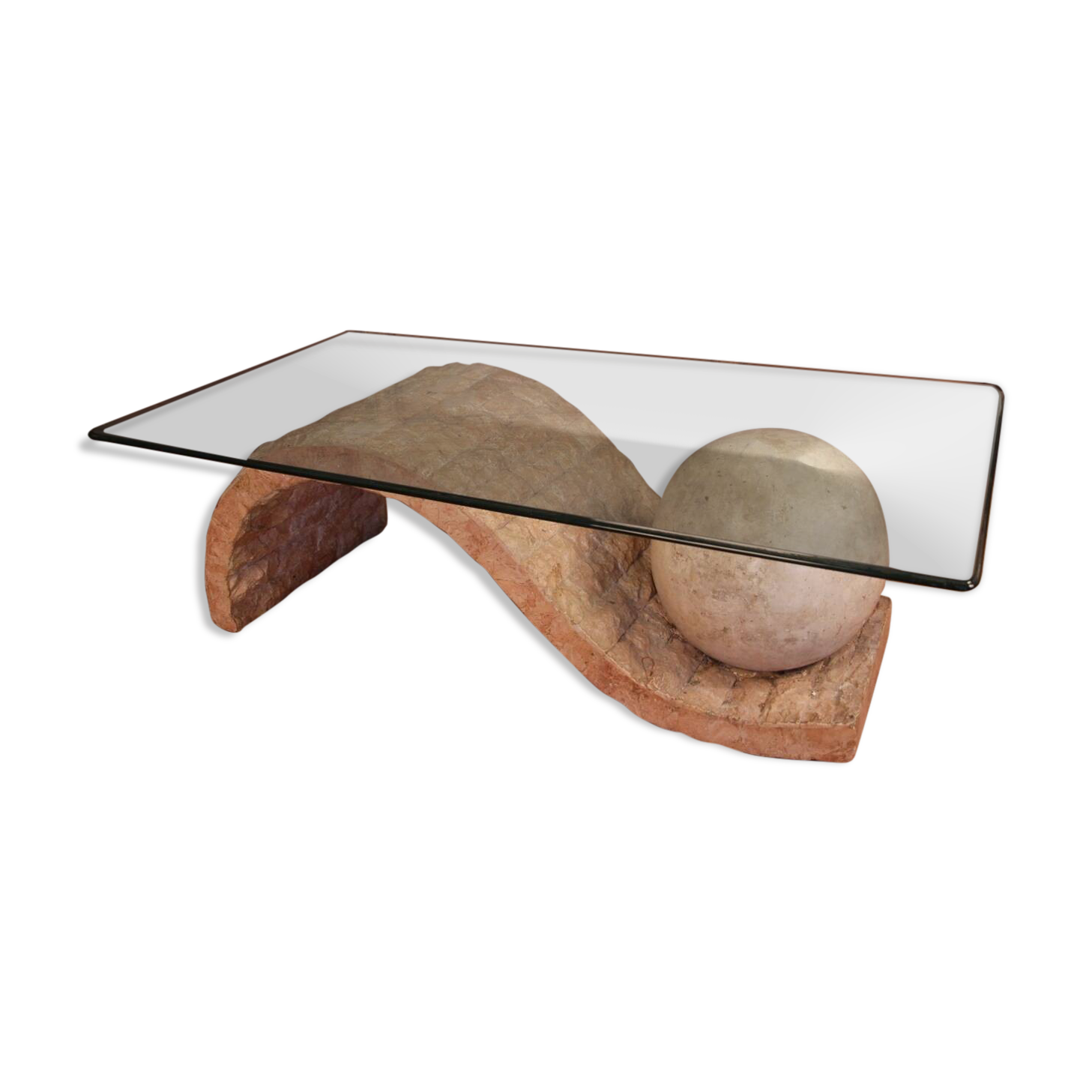 Mactan Stone Coffee Table By Magnussen Ponte, 1980s