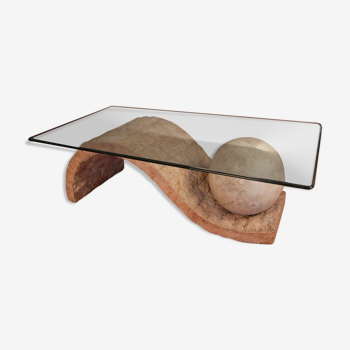 Mactan Stone Coffee Table By Magnussen Ponte, 1980s