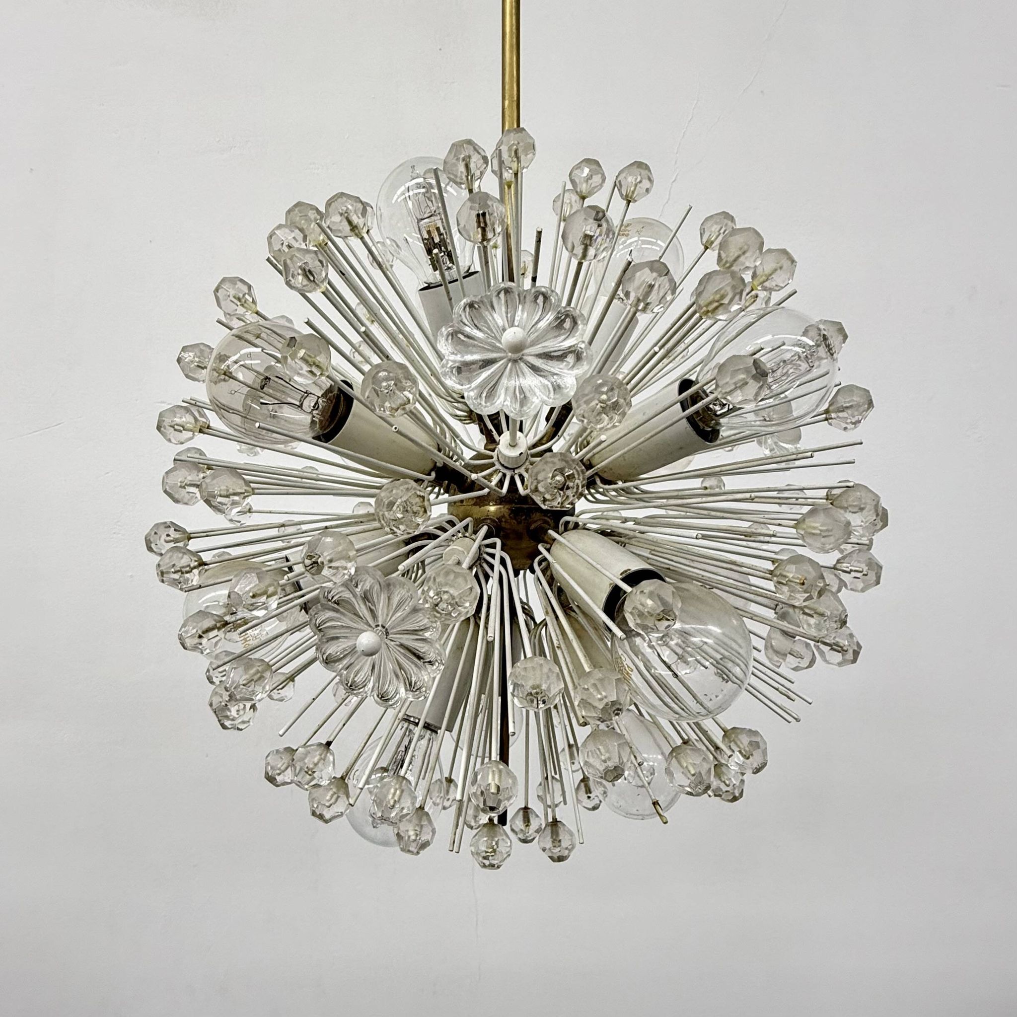 Snowball hanging Lamp by Emil Stejnar for Rupert Nikoll, 1950s