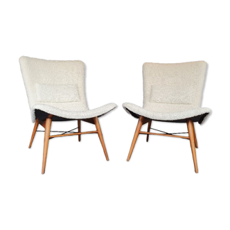 Paire de fauteuils vintage par Miroslav Navràtil pour Česky Nabytek, 1960