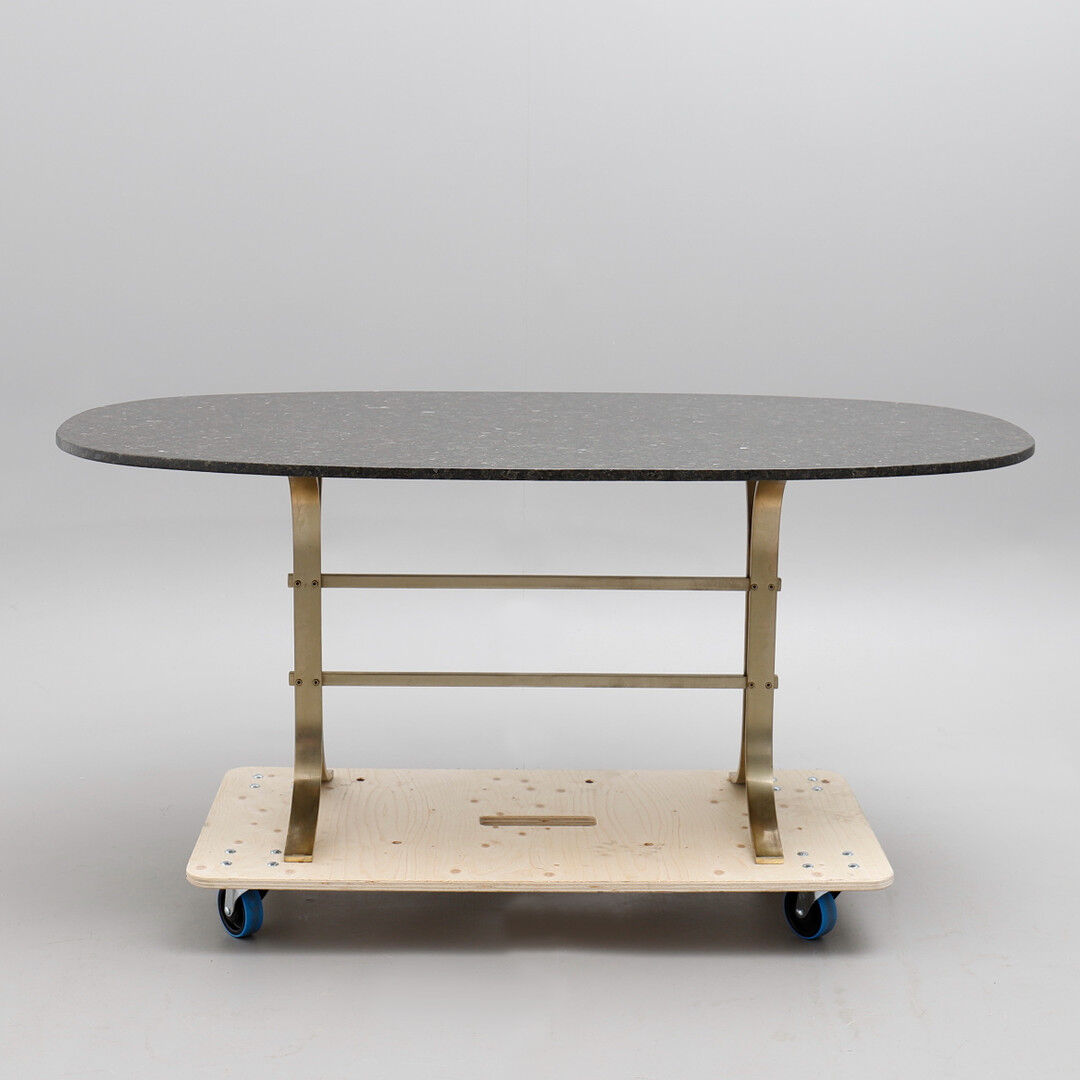 High table with its labradorite top