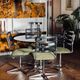 Set of 4 vintage swivel chairs in chrome steel – 1970s NAMCO