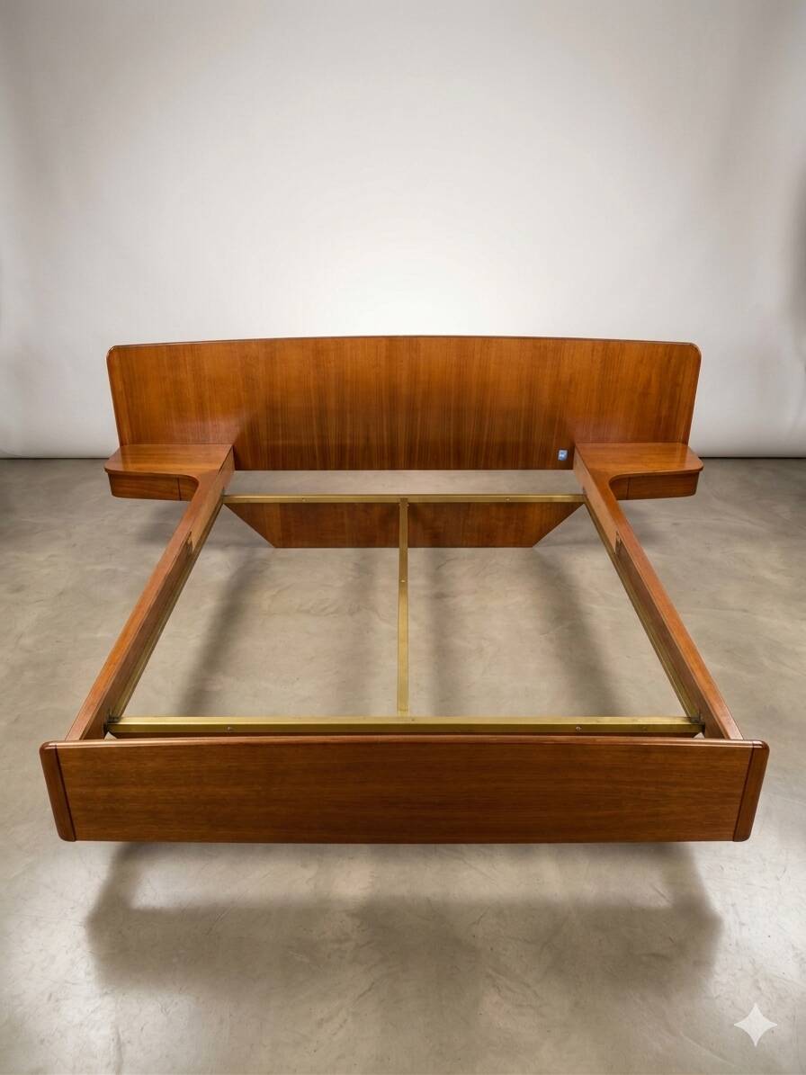 Scandinavian teak bed from the 1960s.