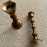 Three-Arm Swedish Brass Candelabra by Gusum circa 1970