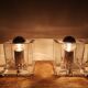 Pair of night lamps Ice cube Preciosa Nachtmann Leuchten