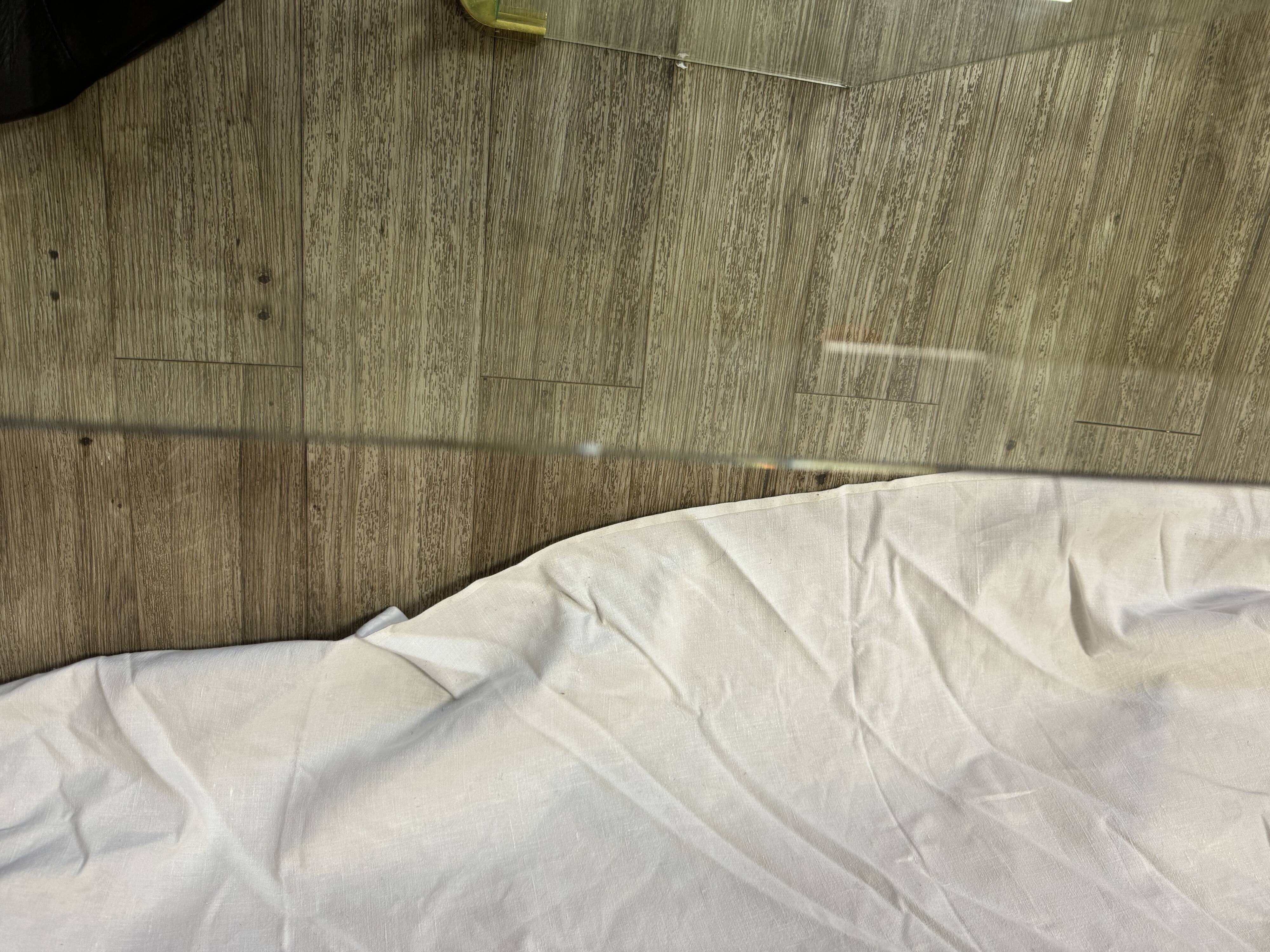 Vintage glass coffee table 70s