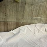 Table basse en verre vintage 70