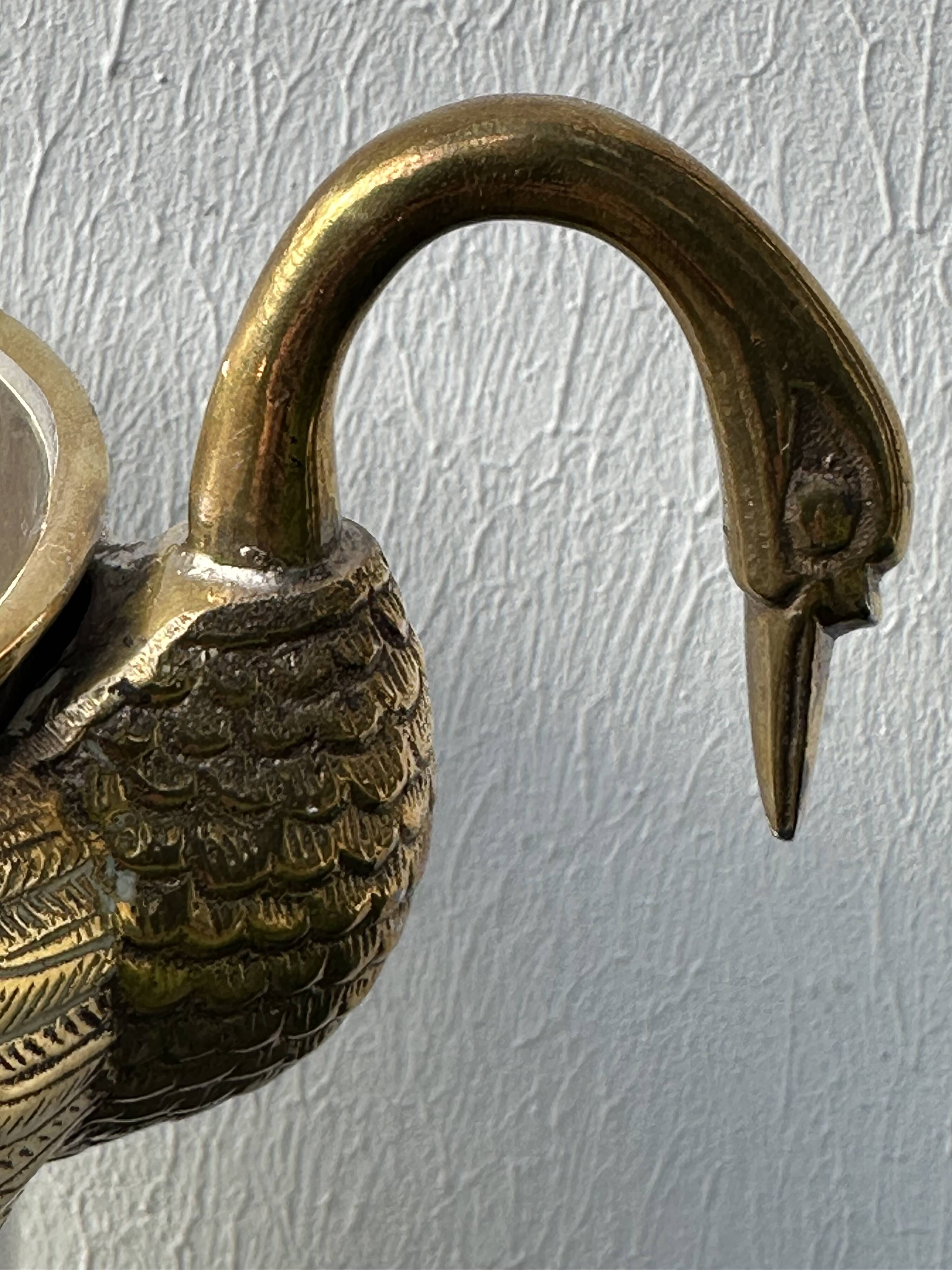 Champagne bucket with swans, in silver and gold metal, attributed to Christofle, 1940/1950