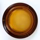 Ashtray glass amber, Italy, 1970