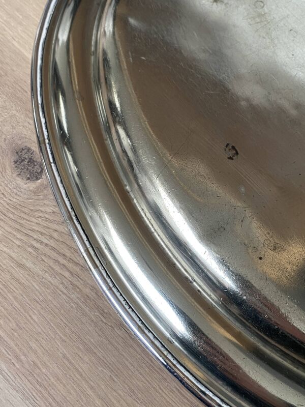 Plat de service métal argenté Hôtel des Anglais Le Touquet