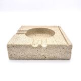 Vintage travertine ashtray, 1970s