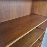 Scandinavian bookcase in teak and walnut, 60s