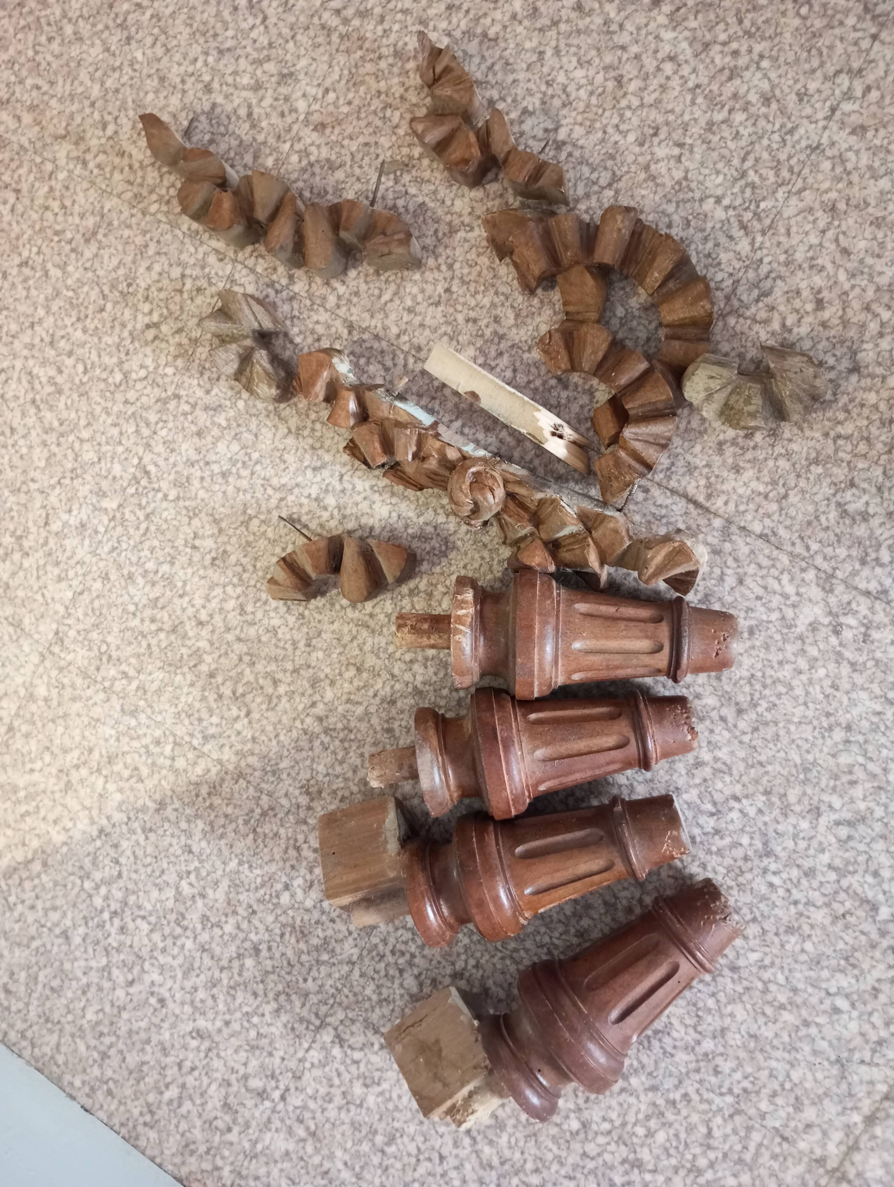 Old and large 3-door wardrobe