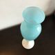 Vase vintage en opaline bleu
